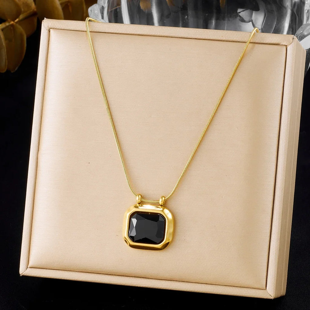 Collier Kaïra pierre noire