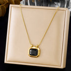 Collier Kaïra pierre noire