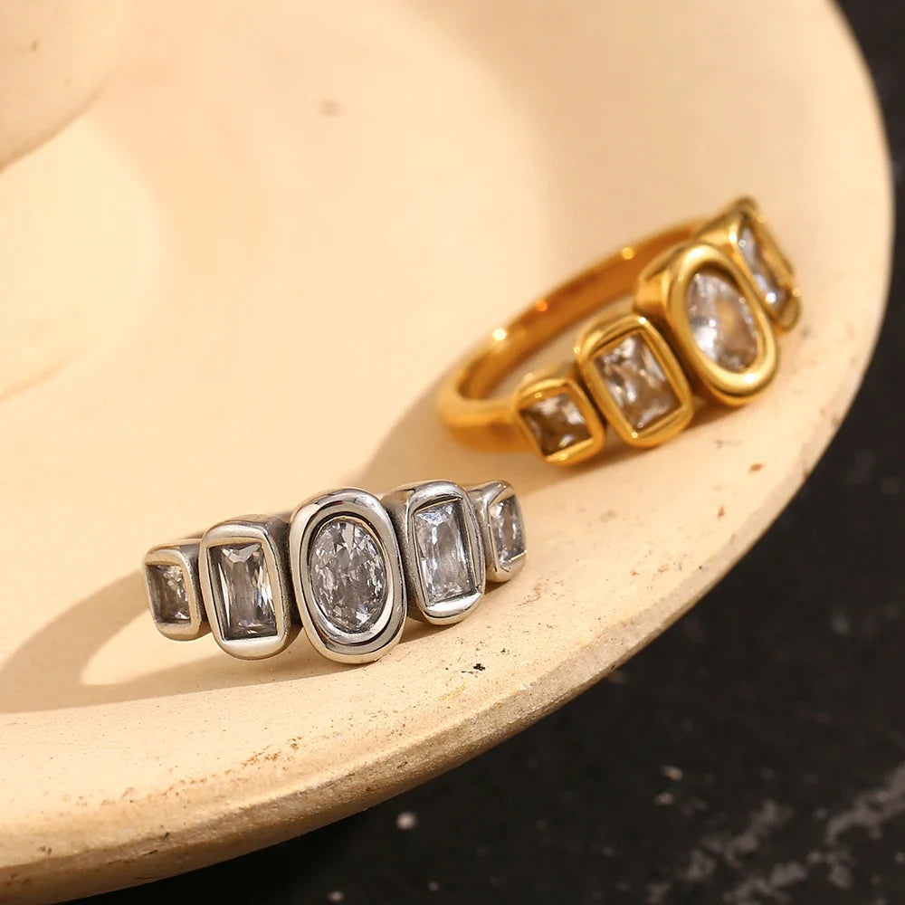 Bague Liora dorée et argentée