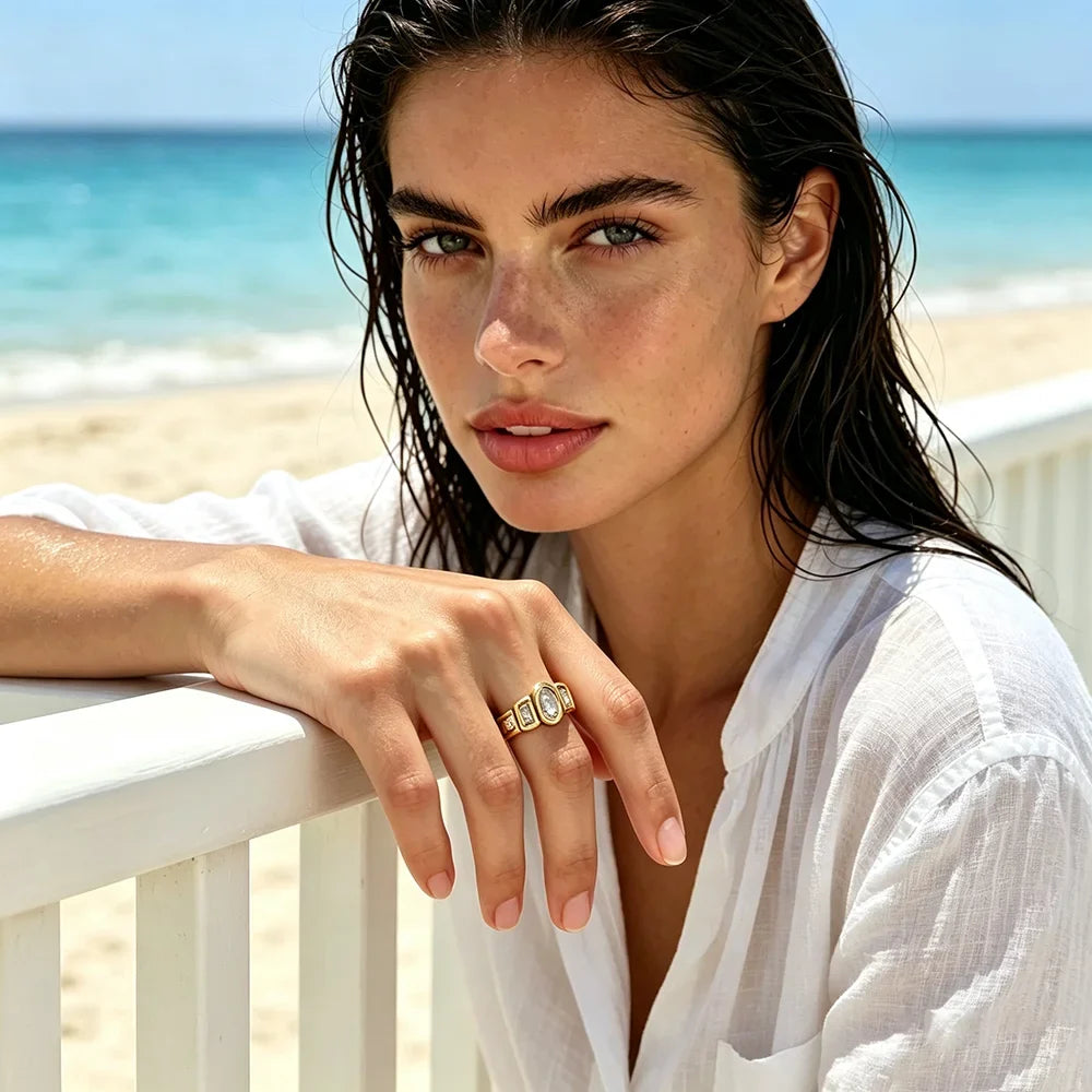 Bague Liora portée