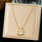 Collier Kaïra pierre blanche